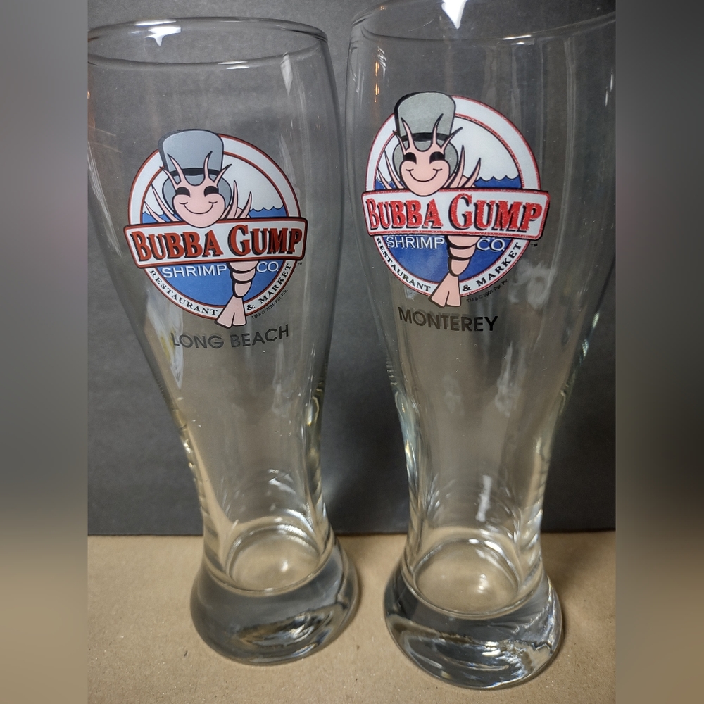 😲 Vintage Bubba Gump Weizen Glass Set